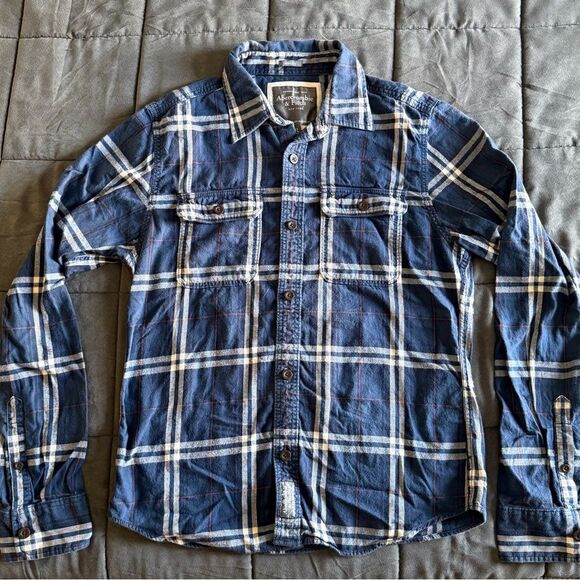 Abercrombie & Fitch Other - Abercrombie & Fitch Plaid Flannel Button-Up Shirt Heavy and Thick Y2K